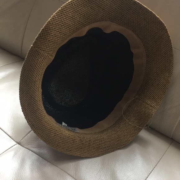 Sun n Sand ribbon trim 1.5” Brim Fedora Hat - Picture 5 of 7